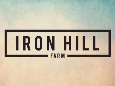 Logo for Iron Hill Farm black and white farm farms iron logo