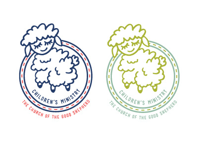 Color Work on Logo for Children's Ministry children childrens ministry church church logos illustration lamb ministry