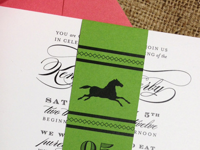 Derby Party Invitations derby derby party green horse invitations pink
