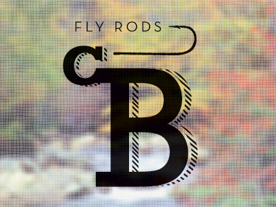 Fly Fishing Rods - Logo b blue c fish fly fish fly rod