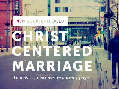 Releasing Courses via Social Media christ centered marriage city courses marriage