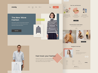 #TemplateKit - COOSTY - Style Page brand business clean design ecommerce fashion project shopping style styleguide trend typography ui uidesign ux vector webdesign website