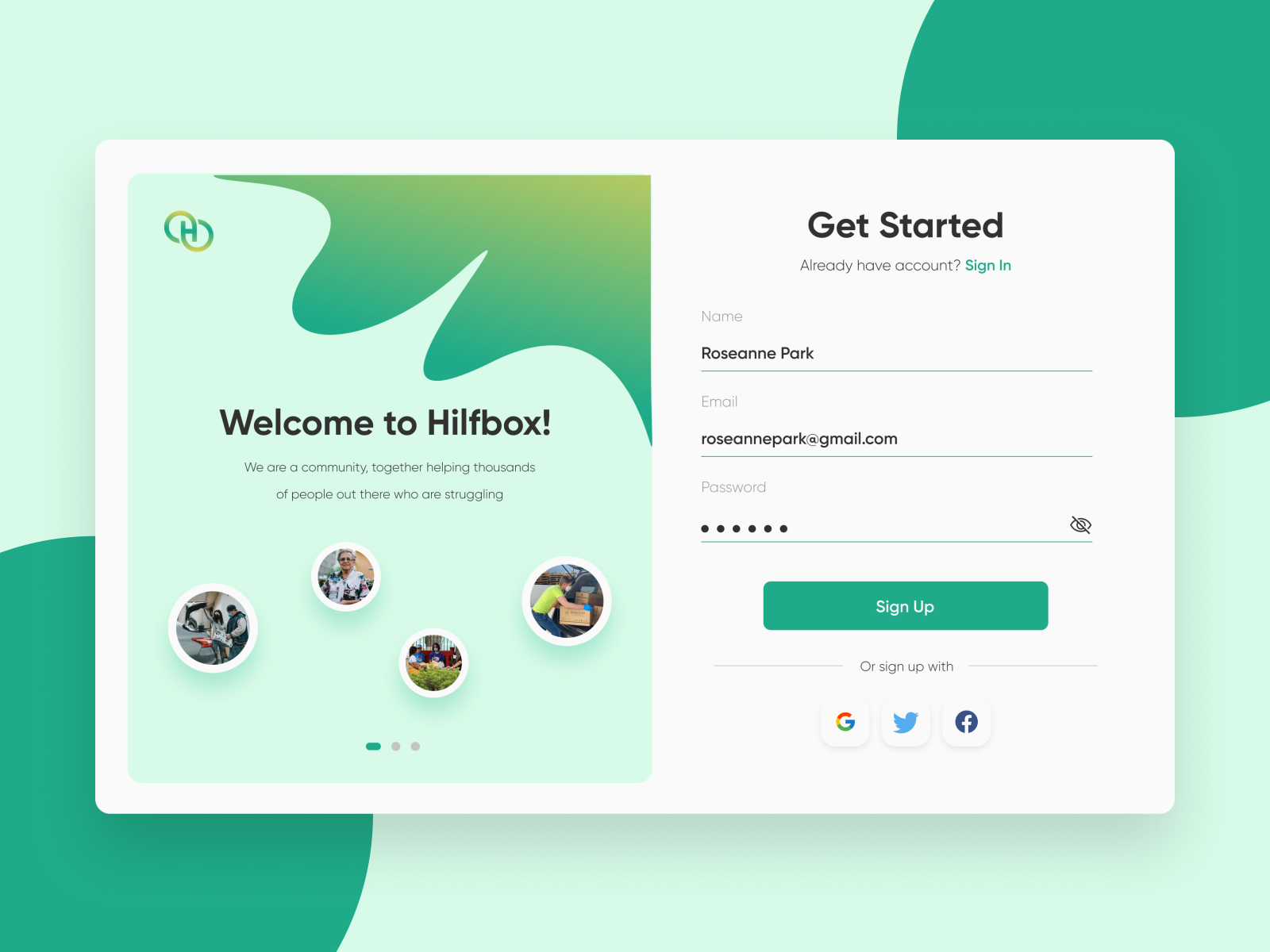 Daily UI #001 - TFT Survivor Bootcamp Sign-Up by airah on Dribbble