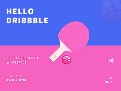 Hello, Dribbble！ ux