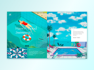 Swimming Page Design