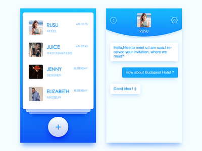 Daily UI Designer Challenge #002 Chat