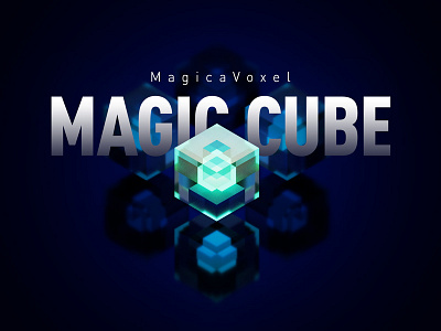 Magic Cube blue cube magic magicavoxel pixel