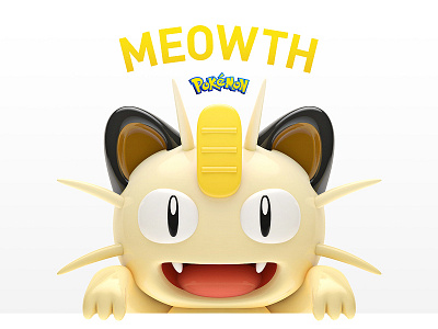 Meowth 3d character meowth pokemon