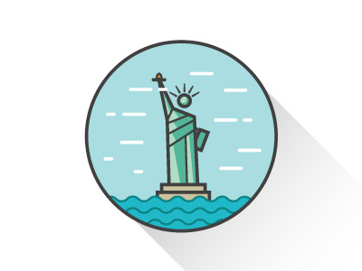 Statue of Liberty icon icon statue statue of liberty liberty travel travel icon illustration usa ny new york