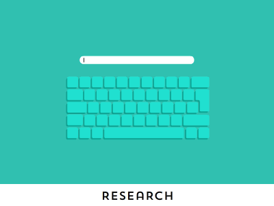 Research research animation motion graphics flash after effects blue shapes flat illustration icon
