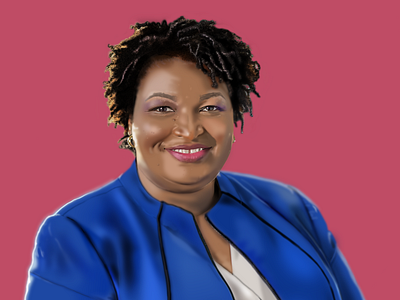 Stacey Abrams Digital Portrait