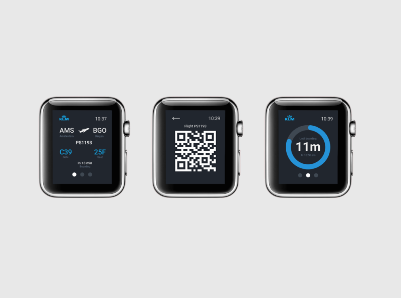 Boarding Pass • KLM • Apple Watch By Victoria Alexeeva On Dribbble