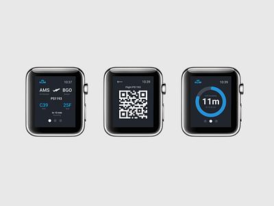 Boarding Pass • KLM • Apple Watch