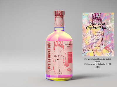 Gin bootle PS done artwork brief gin bottle graphic design illustration art ilustration design packaging design