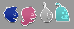 Default User Stickers icons shelfworthy