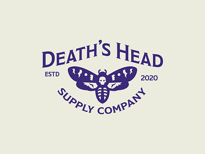 Death's Head Combo Mark brand design brand designer brand identity branding branding design design graphic design graphic designer illustration logo logo design logotype typogaphy
