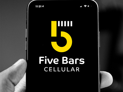 5 Bars Cellular Logo brand identity brand identity design cell phone cellular design identity design logo logo design logos