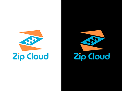 Zip Cloud Logo brand identity brand identity design branding identity identity design logo logo design logos