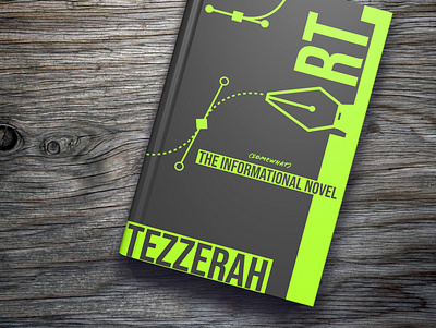 Art: The (Somewhat) Informational Novel Book Cover book cover design illustration sans serif typography vector