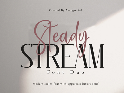 Steady Stream font duo