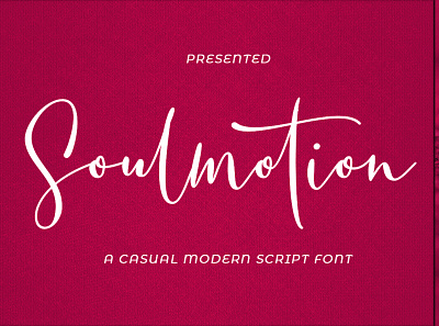Soulmotion card design elegant fancy feminine font handwriting lettering type typography