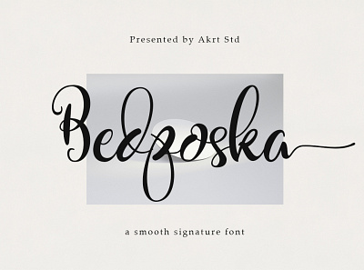 Bedposka is an attractive signature font branding design graphic design handwritten lettering logo type typography