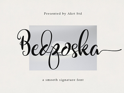 Bedposka is an attractive signature font