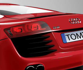 Audir8 audi illustrator r8