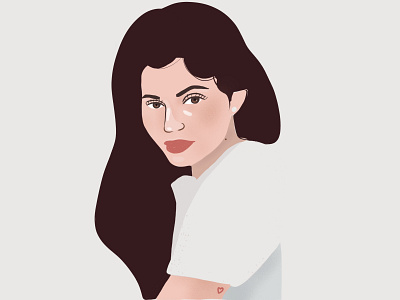 Kylie Jenner Portrait caricature flat illustration kylie portrait
