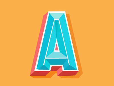 A alphabet creative illustration letter lettering design typography art