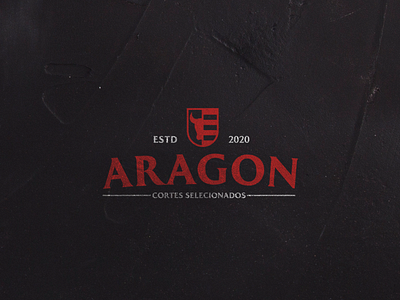 Logotipo Aragon Cortes Selecionados aragon branding carnes design identidade visual logo logotipo meet