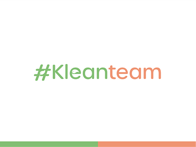 #Kleanteam wordmark (Proposal)