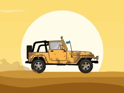 Offroad adventure design jeep motion design offroad