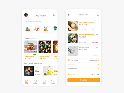 Food Delivery App UI Design design food delivery mobile ui ui ui design ui designer ui ux