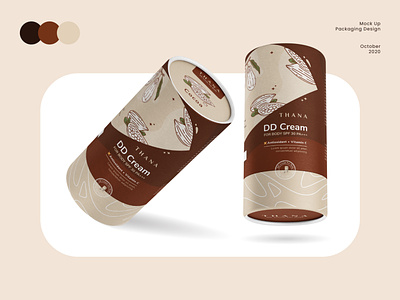 DD Cream for Body Mockup Packaging - Cocoa