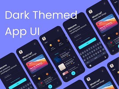 Dark Themed App UI | Mobile Design