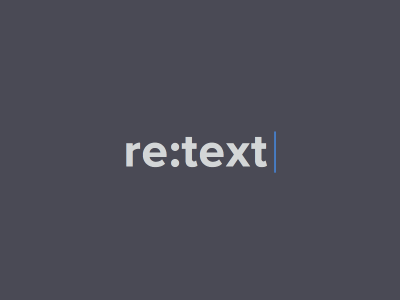 Re:Text branding identity logo