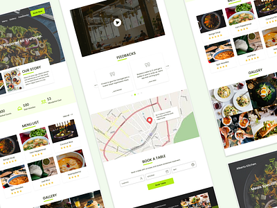 Restaurant website design eatery food restaurant web design website