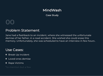 Mindwash casestudy user experience uxdesign