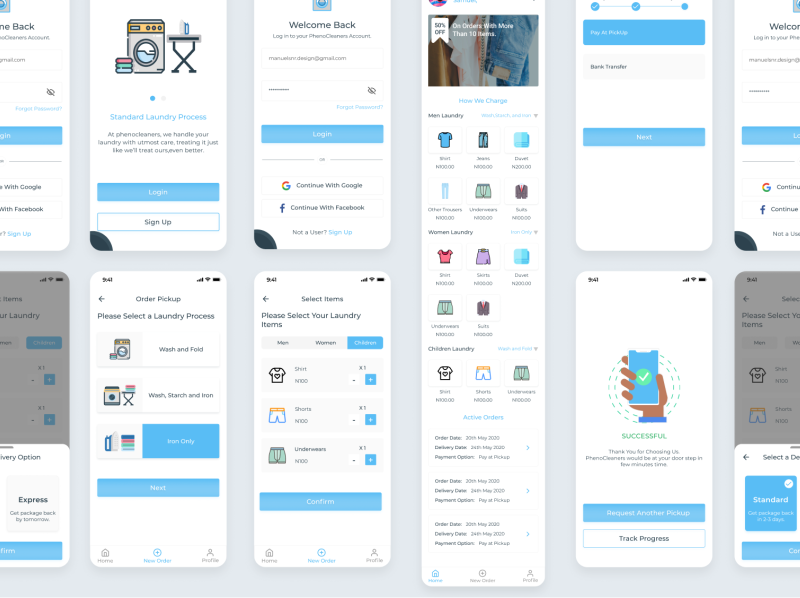 Phenocleaners(Hi-fi) by Manuel Snr on Dribbble