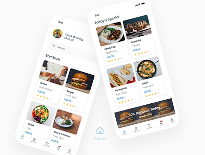 MealIT food and drink foodie homescreen mobile app design user interface design