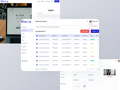 Loan Platform design loan user interface design webapp