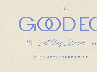 The Good Egg - Typography details