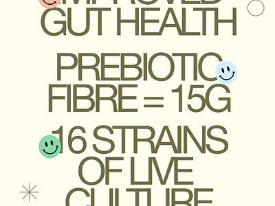 Gutsy - Probiotic Gummies / Branding + Typography exploration