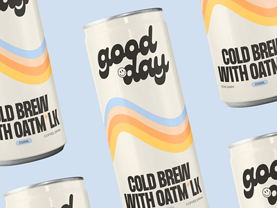 Good Day - Branding & Packaging branding branding and identity branding concept branding design coffee cold brew cold brew coffee design identity logo design oatmilk packaging packaging concept vector vegan