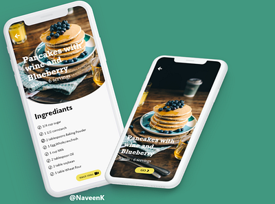 Recipe Hint Design app dailyui dailyuichallenge design ui ux