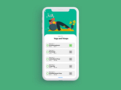 Workout of the Day app branding dailyui dailyuichallenge design icon minimal ui ux website