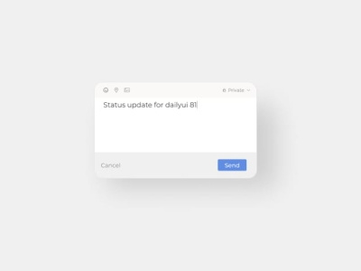 Status Update Design animation app dailyui dailyuichallenge design typography ui ux vector web