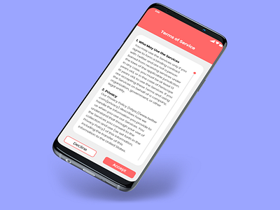 Terms of Service app dailyui dailyuichallenge design flat icon illustration illustrator minimal ui ux