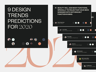 2020 Design Trends Predictions 2020 avocode clean dark designers instagram instagram post post quote social twitter typographic typography